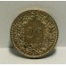 SWITZERLAND 1939B . TWENTY 20 RAPPEN COIN . UNCIRCULATED